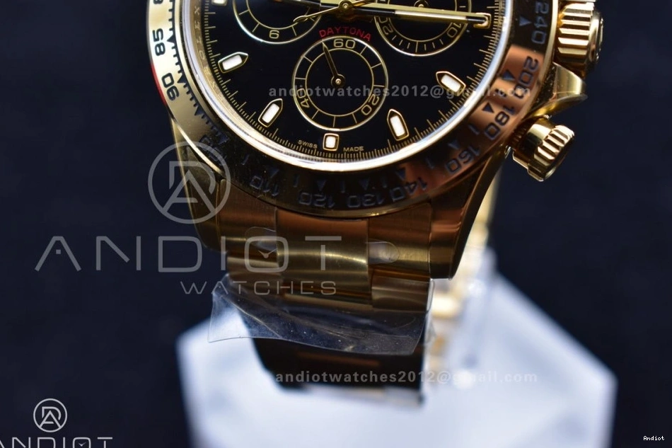 Daytona Best YG Edition SA4130 1:1 Black V2 Clean 116505 Dial on Bracelet 0208